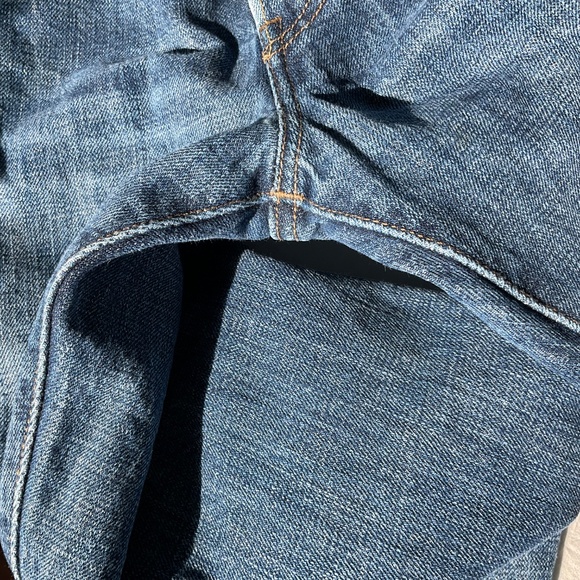 Levi’s 501 Jeans Mid-Blue 100% Cotton Denim Button Fly 36 x 34 - Picture 10 of 16